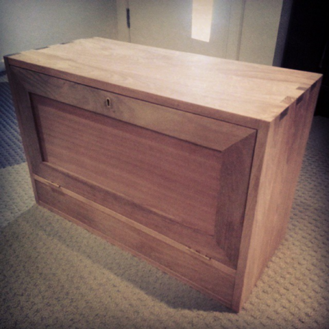 Finger jointed Blackwood box